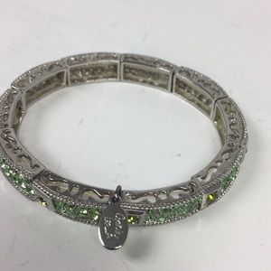 Green crystal Cookie Lee bracelet